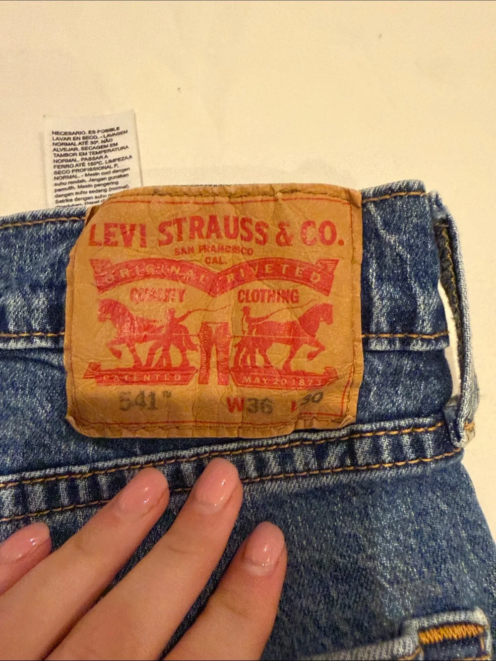 Levi's Men's Straight Leg Blue Denim Jeans